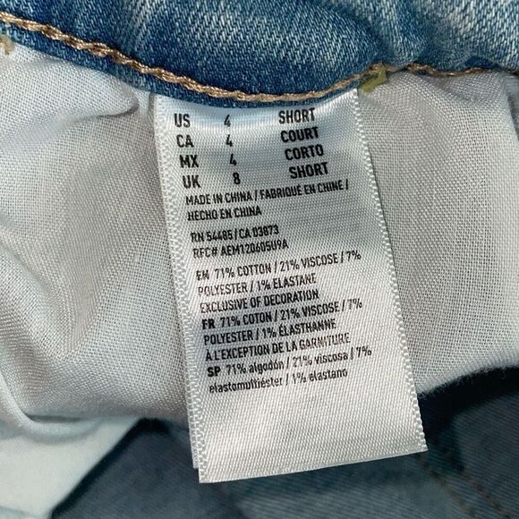 America Eagle next level stretch distressed hi rise jegging crop size 4 short - Picture 12 of 14